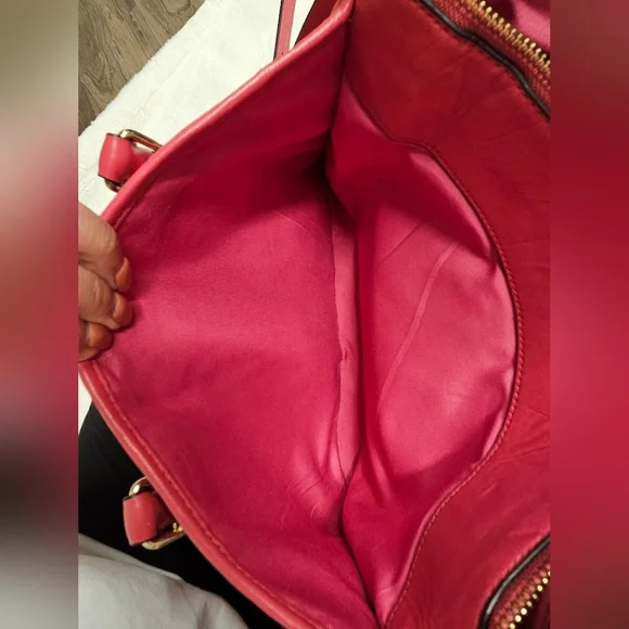 Coach Twisted Gathered Leather Morgan  Bag Satchel Bag - Picture 7 of 12